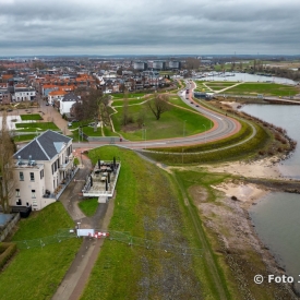 Airphoto of the projectlocation for the Dike reinforcement