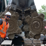 Eerste dag productie CSM-wanden op Stationsplein Zwolle