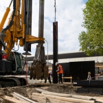 Eerste dag productie CSM-wanden op Stationsplein Zwolle