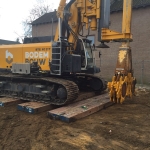 Opbouwen Bauer RG21 machine en voorbereiden bouwproject aan de Parklaan 1 - Veghel