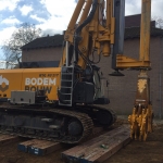Installing the BodemBouw equipment and preparing the building site for start of the activities