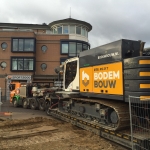 Transport of the Bauer RG21 machine with transporter Holtrop van de Vlist