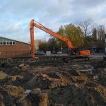 Ontgraven bouwkuip door fa. Kamphorst