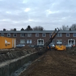 Boren groutankers ter verankering van de CSM-wand