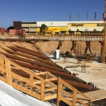 Monteren schoren stempelconstructie t.b.v. ontgraving buitenste ring
