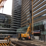 Productie voor de ingang van het Centraal Station