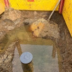 BodemBoX-systeem t.b.v. plaatsen rioleringsput, te hoog waterdebiet