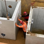 Plaatsen rioleringsput binnen een werkbare BodemBoX-bouwkuip
