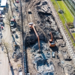 Bouwkuip met rondom CSM-wand als fundering incl. grondwerk + bemaling