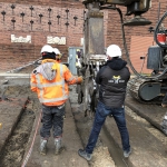 Bestaande (niet in functie zijnde) groutankers doorboren